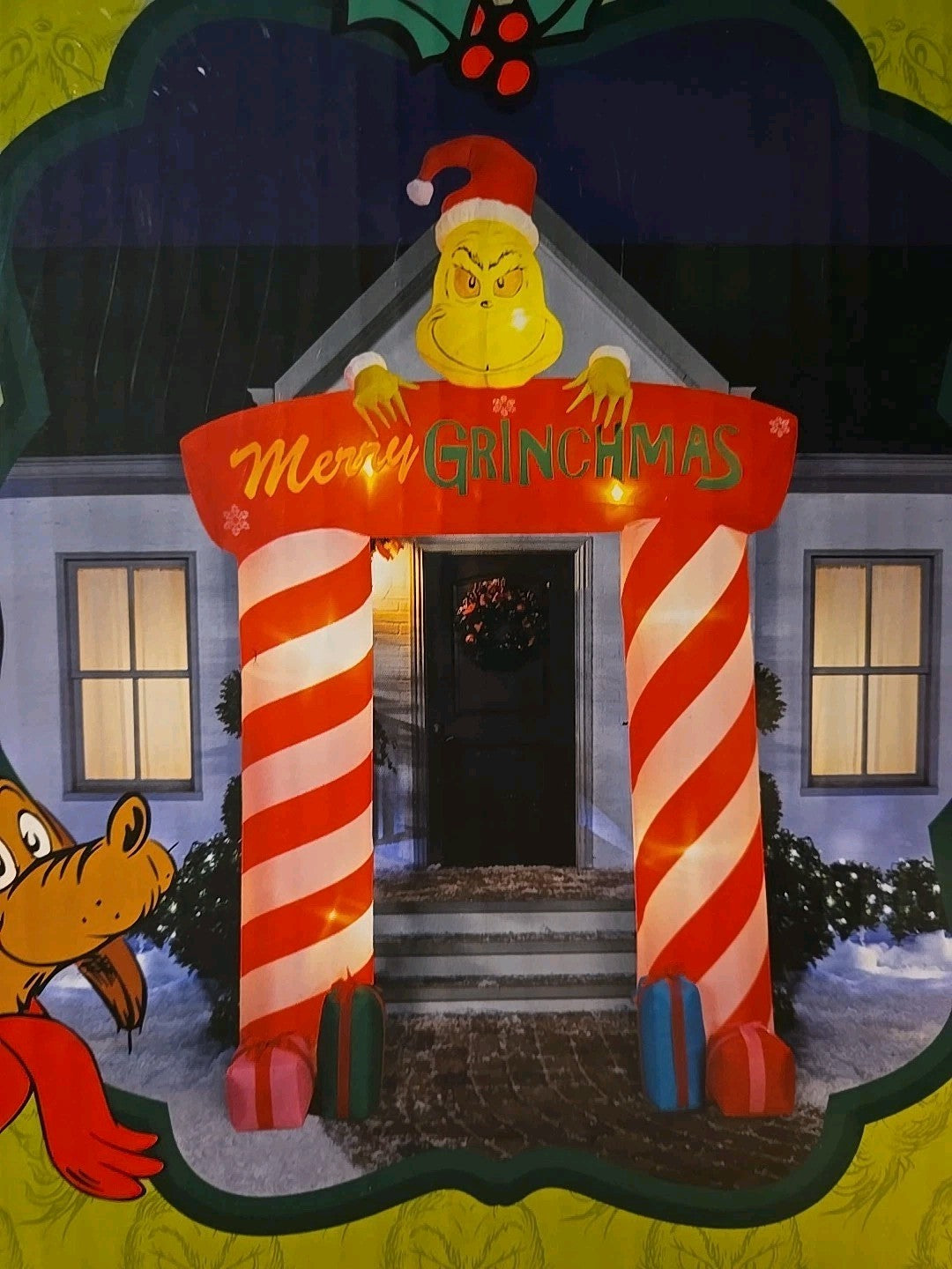 10 FT DR SEUSS GRINCH ARCHWAY Airblown Lighted Yard Inflatable  Gemmy GEMMY - KOEEK