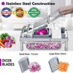 Multi-Function Vegetable Chopper (8 Blades) - Mandoline Slicer 07FC0E-D4 - KOEEK