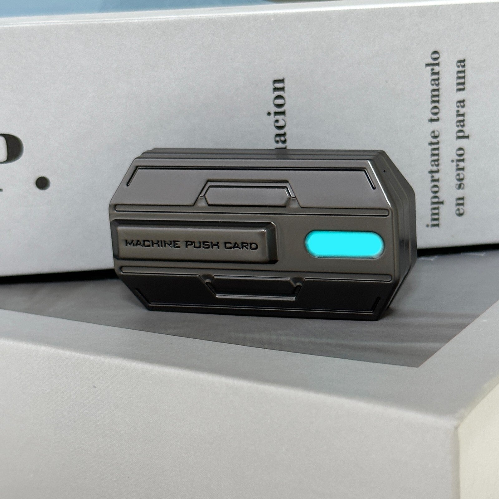 Push Card Pulse Coin Luminous EDC Magnetic Decompression Artifact Metal Toy Gift 07FC0E-D4 - KOEEK