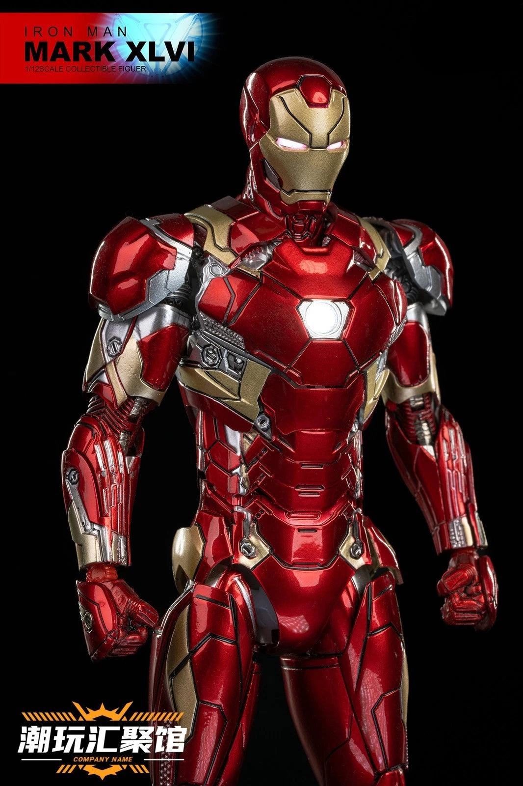 Comicave CS Iron Man MK46 Metal Alloy Action Figure 1/12 Light Model In Box 16cm COMICAVE - KOEEK