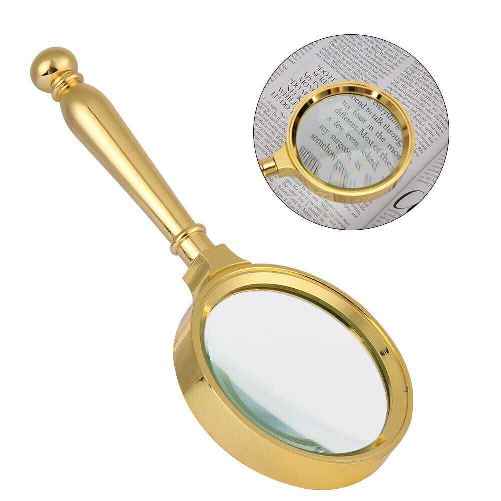 new Book Reading Handicraft Magnifying Jewelry Repairing Magnifier(Golden ) HGF koeek - KOEEK