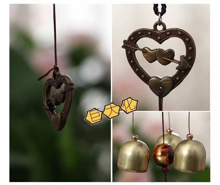 15.7"Metal Wind Chimes Outdoor Garden Yard Home Hanging Ornaments Vintage Bells 07FC0E-D4 - KOEEK