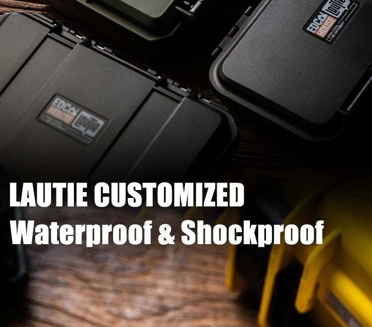 LAUTIE Portable Storage Box Waterproof  ABS Shockproof Slider Container EDC 07FC0E-D4 - KOEEK