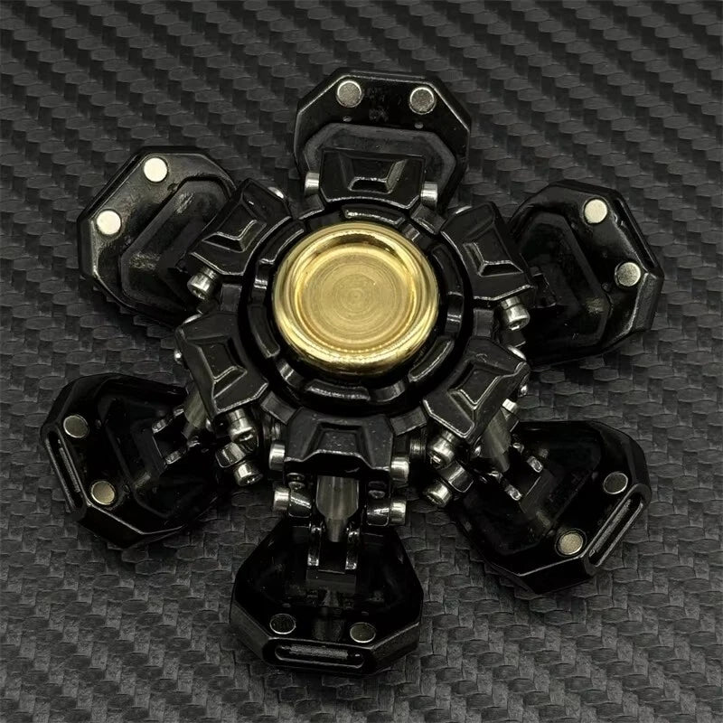 EDC Novel Open Armor UFO Hand Spinner Metal Fidget Spinner Stress Relief Toys 07FC0E-D4 - KOEEK