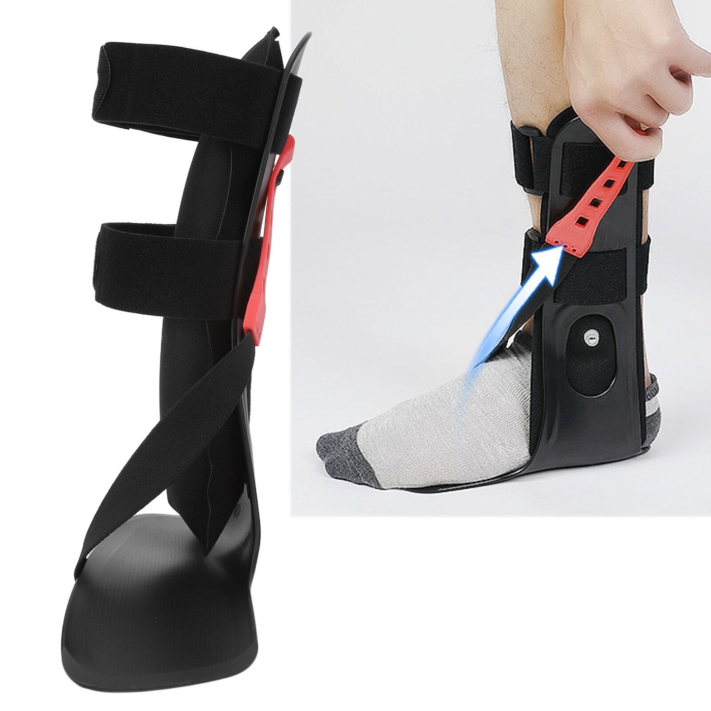 new Drop Brace Inflatable Gasbag Valgus Orthosis Correction Brace(Left L(41‑48)) HGF koeek - KOEEK