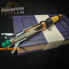 US SHIP Doctor Who 11th Metal Sonic Screwdriver LED Colorful Light Cosplay Props 07FC0E-D4 - KOEEK