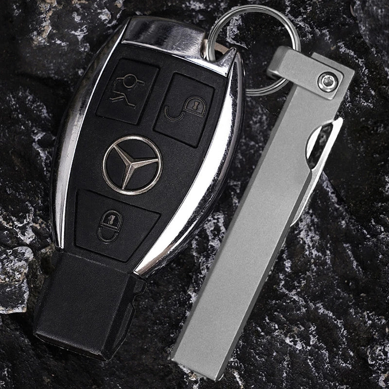 5-in-1 Pocket Safety Whistle Multi Purpose tool Outdoor Camping Folding Blade 07FC0E-D4 - KOEEK