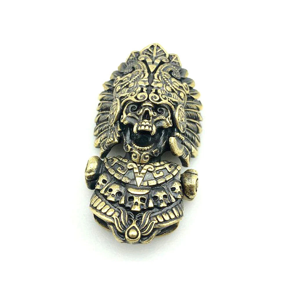 EDC Skull Paracord Bead DIY Pendant Buckle Paracord Lanyard Beads KeyChain 07FC0E-D4 - KOEEK