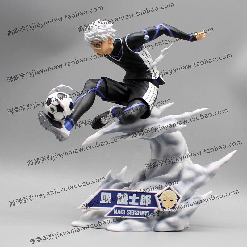 Anime BLUE LOCK Nagi Seishiro Play Football 1/7 Scale Figure Model Toy Gift 23cm 07FC0E-D4 - KOEEK