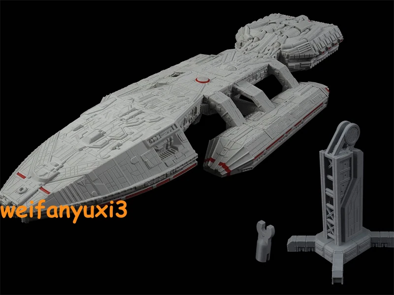 1/3600 Battlestar Galactica(1978) Space Fortress Mothership Model Kit W/base 07FC0E-D4 - KOEEK