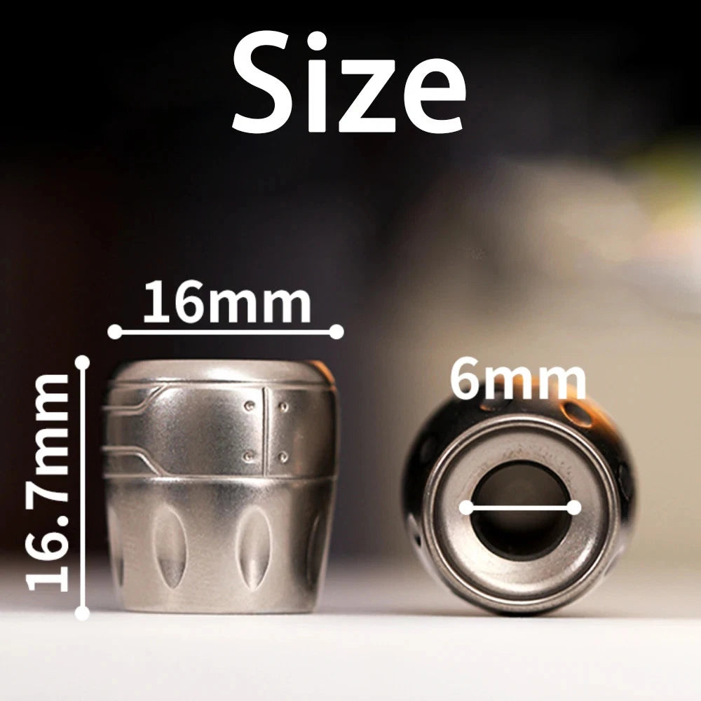EDC Zirconium Engine Pendant Knife Beads Push Slider decoration Beads Pendant 07FC0E-D4 - KOEEK