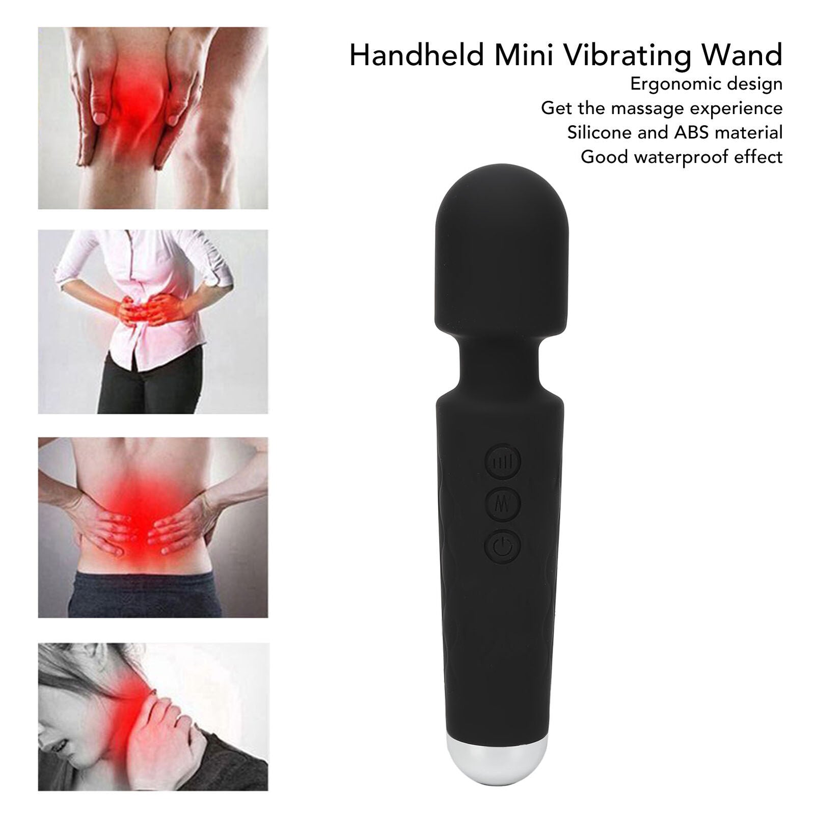 new Portable Deep Tissue Electric Handheld Massager Wand 8 Speeds For Back Pain koeek - KOEEK