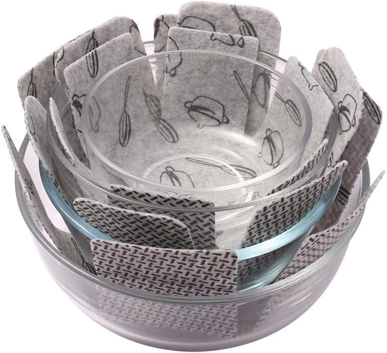 Pot and Pan Protectors,Set of 12 and 3 Different Size,Cookware Protector Set/Pot 07FC0E-D4 - KOEEK