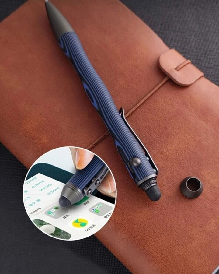 G10 Aluminum Alloy Ballpoint Pen Stylus Tip Touch Screen Pocket Writing EDC Pen 07FC0E-D4 - KOEEK