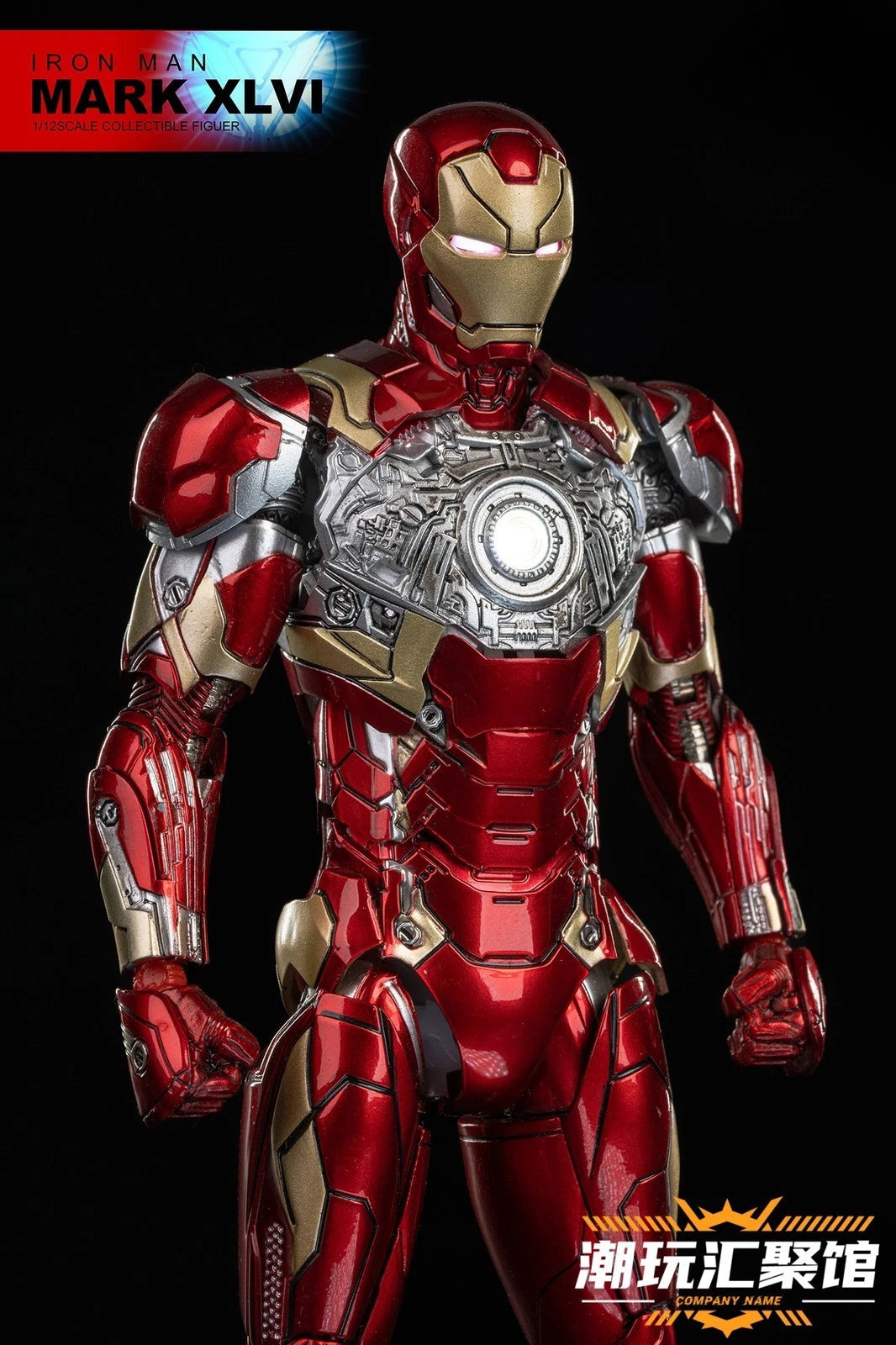 Comicave CS Iron Man MK46 Metal Alloy Action Figure 1/12 Light Model In Box 16cm COMICAVE - KOEEK