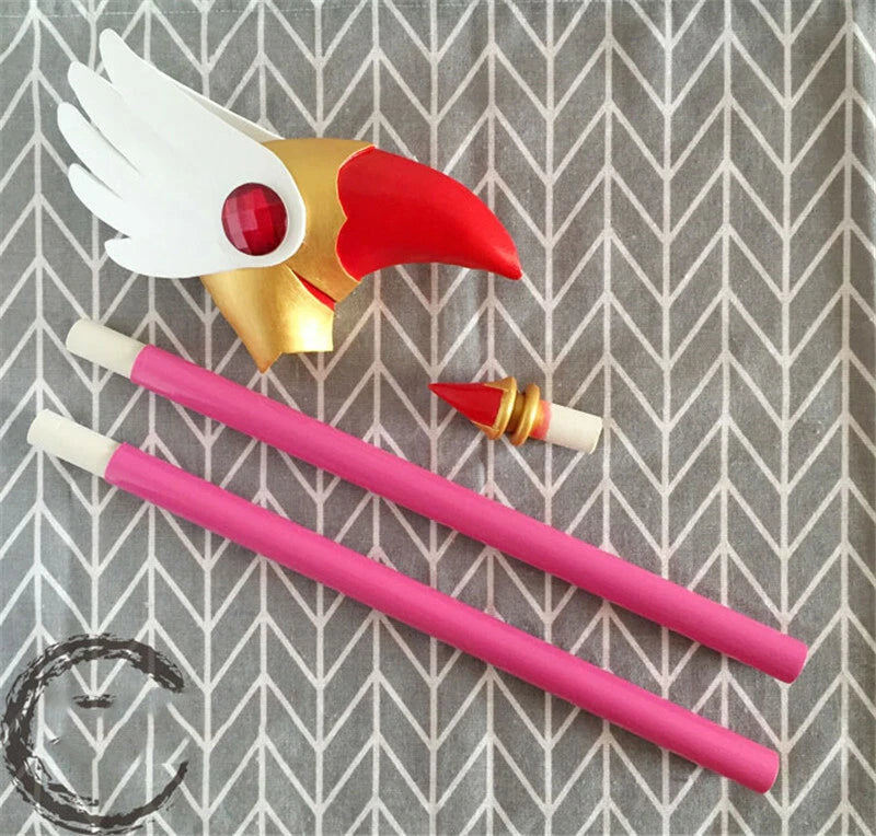 Card Captor Sakura KINOMOTOSAKURA Bird Head Magic Wand Stick Cosplay Props Gift 07FC0E-D4 - KOEEK