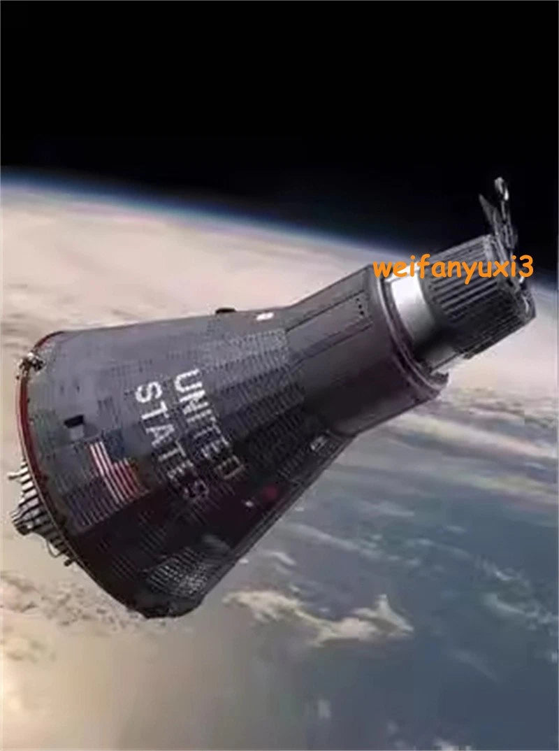 1/72 Scale Mercury-Redstone Carry Rocket Spacecraft Painted Model Toys Gifts 07FC0E-D4 - KOEEK