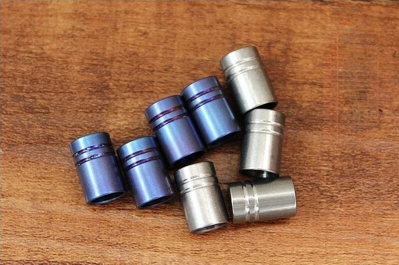 4PCS Titanium Alloy Universal Tire Valve Dust Cap Air Nozzle Cap for Car Bicycle 07FC0E-D4 - KOEEK