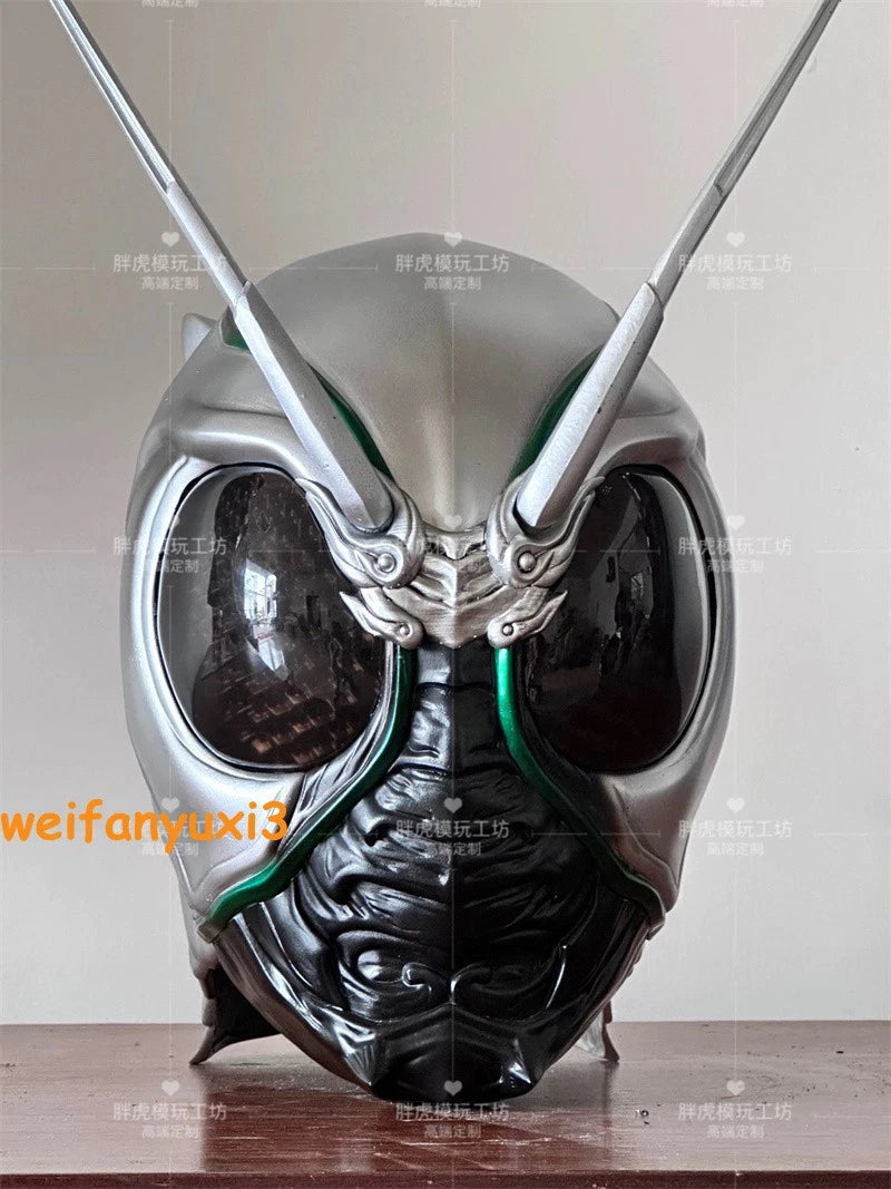 Masked Rider Shadow Moon Cosplay 1/1 Helmet FRP Wearable LED Eyes Mask Prop Gift 07FC0E-D4 - KOEEK