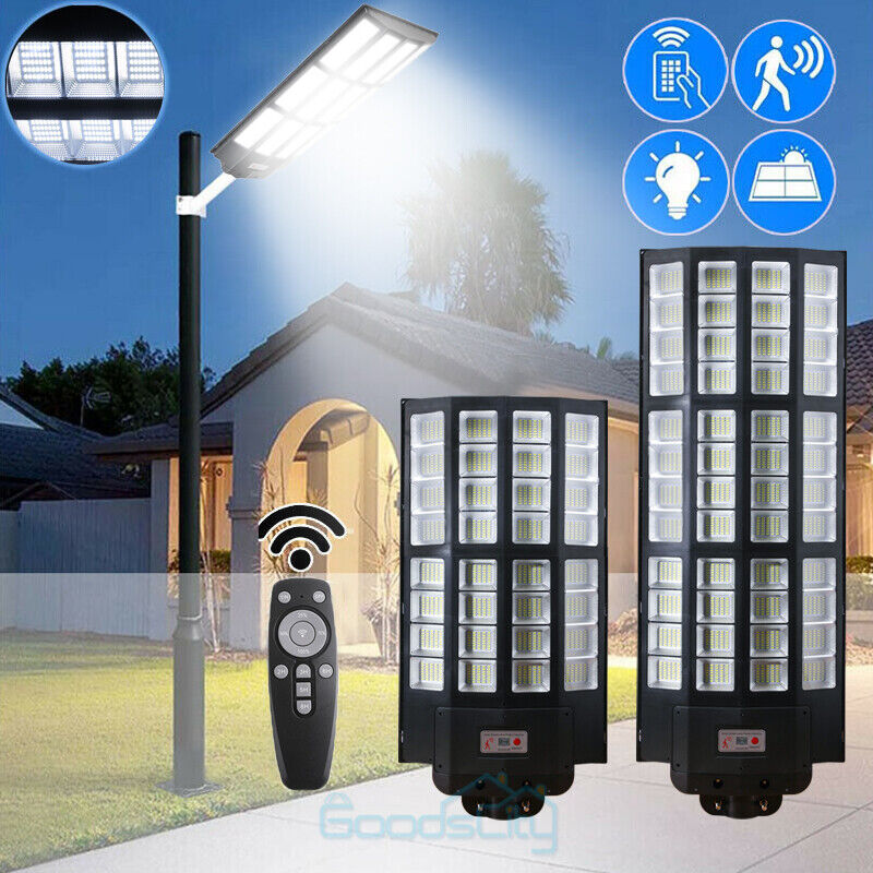 nye kommercielle Solar Street Lights Outdoor Dusk to Dawn Super Bright 1680 LED-lampe