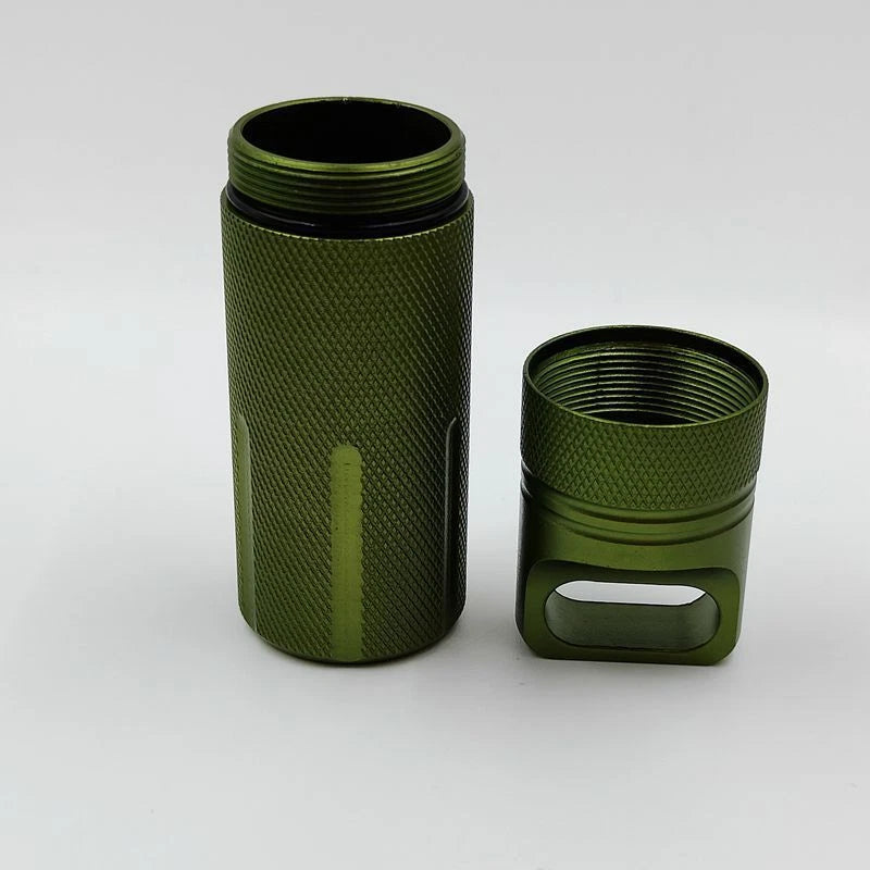 Survival EDC Waterproof Pill Box Case Capsule Seal Bottle Container Bottle Gifts 07FC0E-D4 - KOEEK