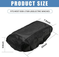 new Winch Cover,  Upgrade Heavy Duty 600D Oxford Fabric Covers for Black 07FC0E-D4 - KOEEK