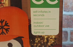 Gemmy 6ft Hunting Penguin Airblown Inflatable LED LIGHTS Christmas Decor Yard GEMMY - KOEEK