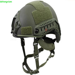 FAST Green Black Level Bulletproof UHMWPE BALLISTIC Tactical Helmet 07FC0E-D4 - KOEEK