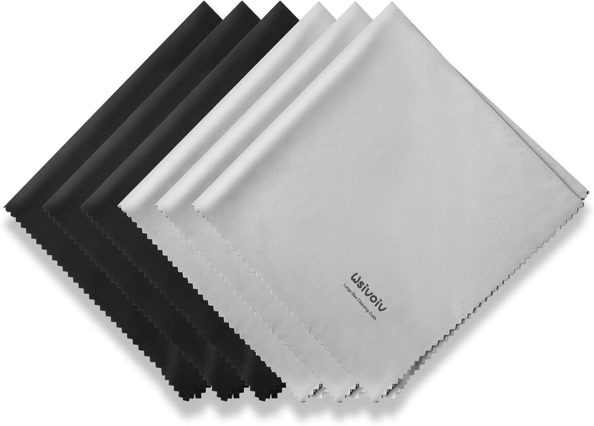 new 6PCS Large Eyeglass Cleaning Cloths, 12 x12 inches Glasses Cleaner,... 07FC0E-D4 - KOEEK