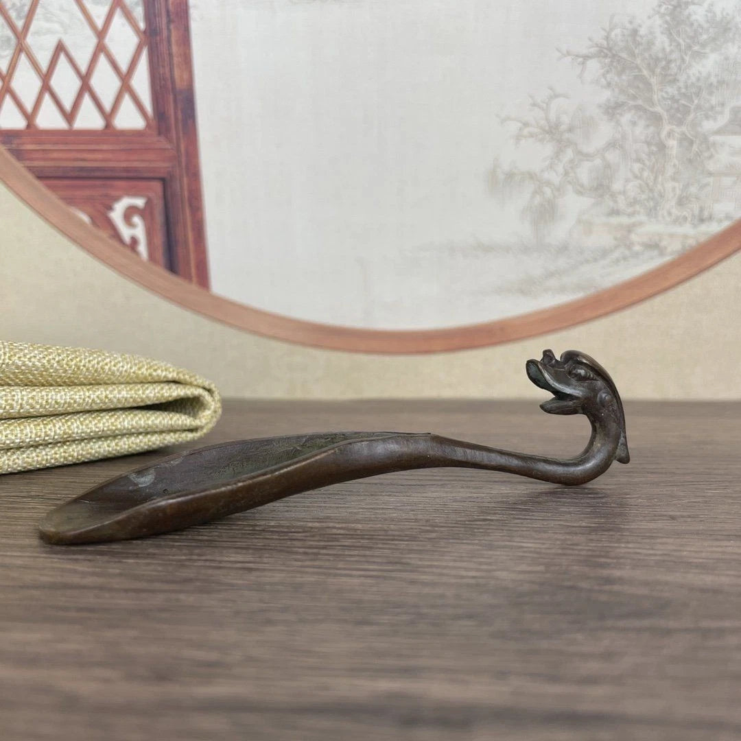 Dragon Head Tea Shovel Tea Scoop Fine Carved Tea Ceremony Tool 07FC0E-D4 - KOEEK