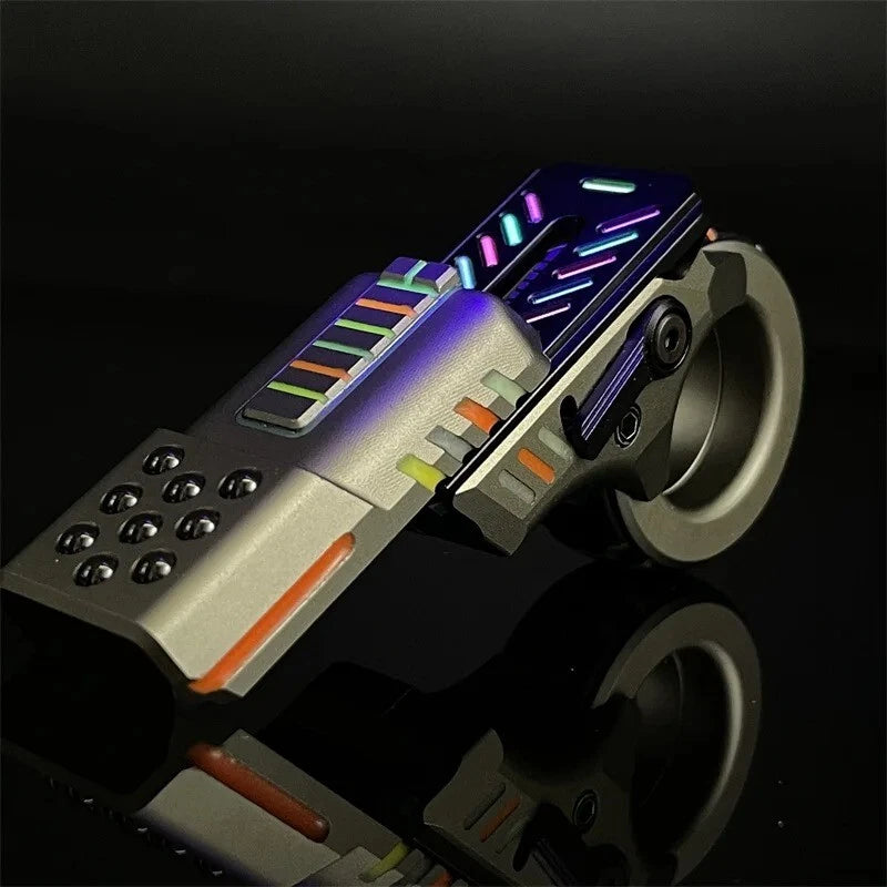 Alloy Zoom Ratchet Wheel Fidget Ring Fidget Spinner Hand Spinner EDC ADHD Tool 07FC0E-D4 - KOEEK
