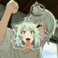 7Pcs/Set Anime Chainsmoker Cat Acrylic Keychain Backpack Pendant Decor Gift 07FC0E-D4 - KOEEK