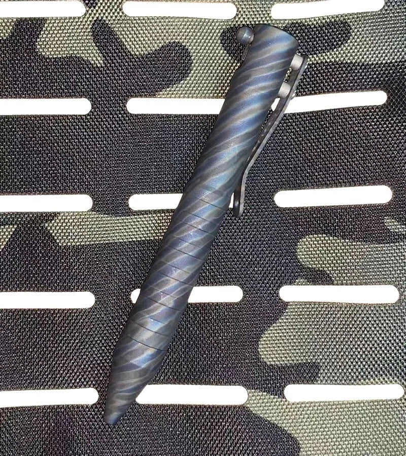 Titanium Alloy Flame Practical Pocket Ball Pen Portable Signature Pen EDC 07FC0E-D4 - KOEEK