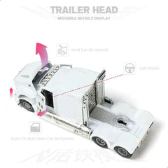 1:50 Kenworth Semi Truck Alloy Model, Container Trailer Diecast Collectible 07FC0E-D4 - KOEEK
