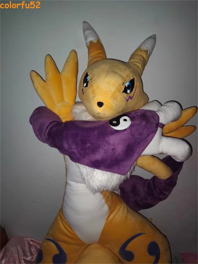 31" Digimon Renamon Plush Doll Stuffed Toy Digital Monster Cosplay Pillow Gift 07FC0E-D4 - KOEEK