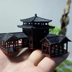 Plastics Chinese Ancient Architectural Model Aquarium Micro Landscape Bonsai 07FC0E-D4 - KOEEK
