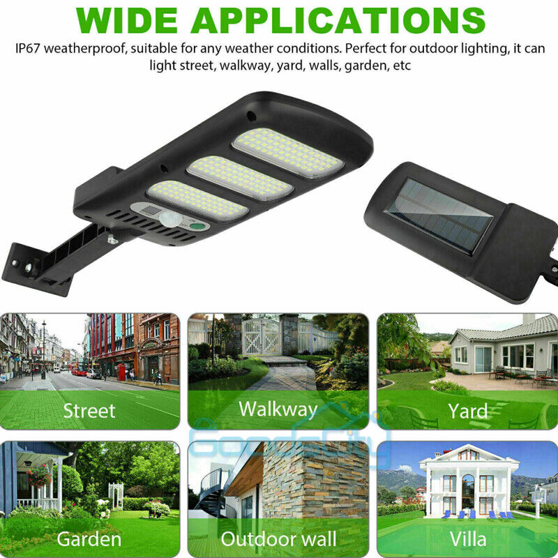 ny Luz Lamparas 213 LED Luces Solares Udvendig Para Patio Con Sensor De Movimiento