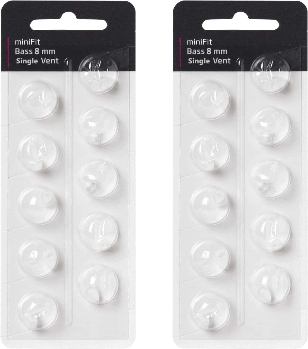 new Hearing Aid Domes for Oticon MiniFit Single Vent Bass Domes: 2 Packs (8mm),... 07FC0E-D4 - KOEEK