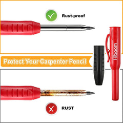 new Hiboom 4 Pack Carpenter Pencils with Sharpener, Mechanical Pencil Colorful HIBOOM - KOEEK