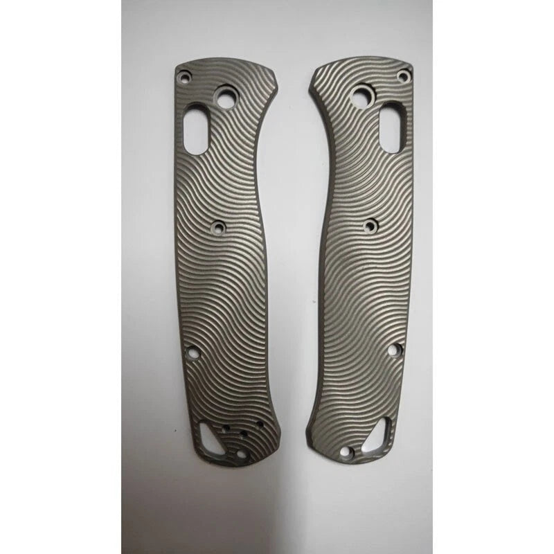1 Pair Titanium Alloy Grip Handle Scales for Benchmade Bugout 535 Knives 07FC0E-D4 - KOEEK