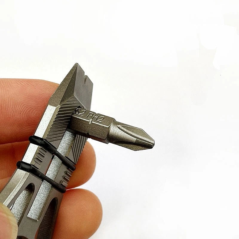 Titanium Alloy Keychain Pry Bar Crowbar Bottle Opener Outdoor Multi EDC Tools 07FC0E-D4 - KOEEK