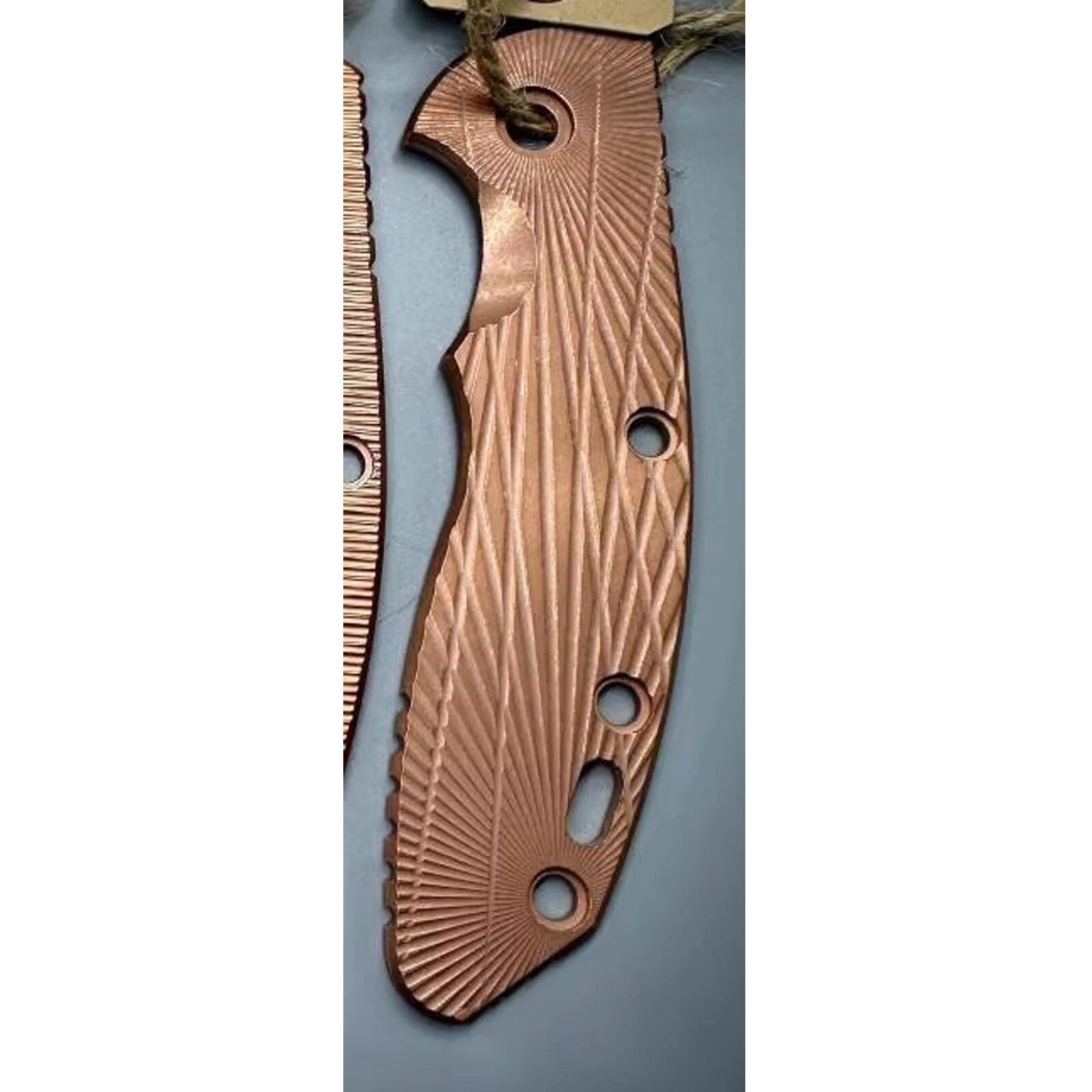 1 Pc Red Copper Handle Scale for Rick Hinderer XM18 3.5”Reduced Weight Version 07FC0E-D4 - KOEEK