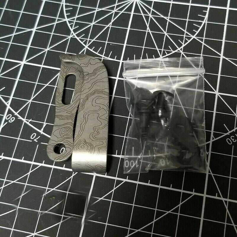 EDC Protective Clip Titanium Alloy Back Clip Pocket Clip Outdoor Pocket Tools 07FC0E-D4 - KOEEK