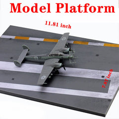 11.8x7.8 inch Fighter Tank aircraft carrier helicopter Model platform wood 07FC0E-D4 - KOEEK