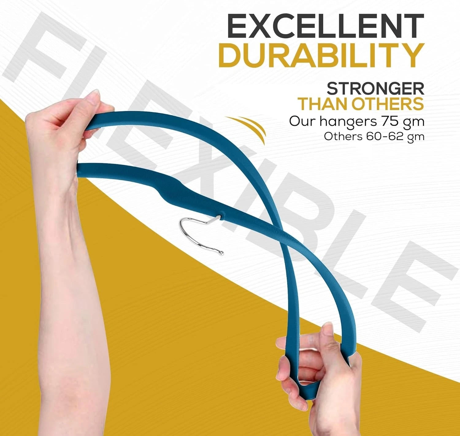 High-end velvet clothes hangers, pack of 50, ultra-thin non-slip adult felt 07FC0E-D4 - KOEEK