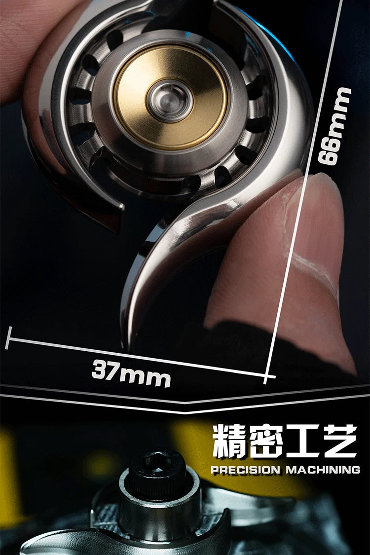 EDC Magic Eye Fidget Spinner Metal Toy Stress Relief Necklace Gift Spinning Tops 07FC0E-D4 - KOEEK