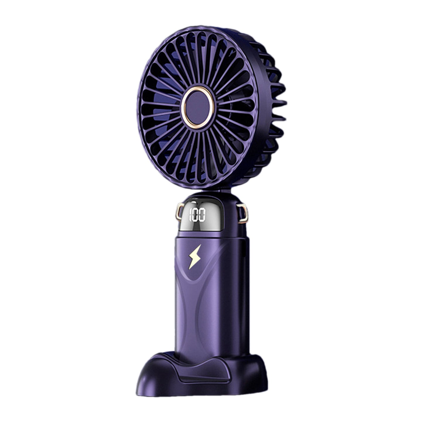 new Portable Rechargeable Handheld Fan with Digital Display - Small Quiet Travel Fan koeek - KOEEK