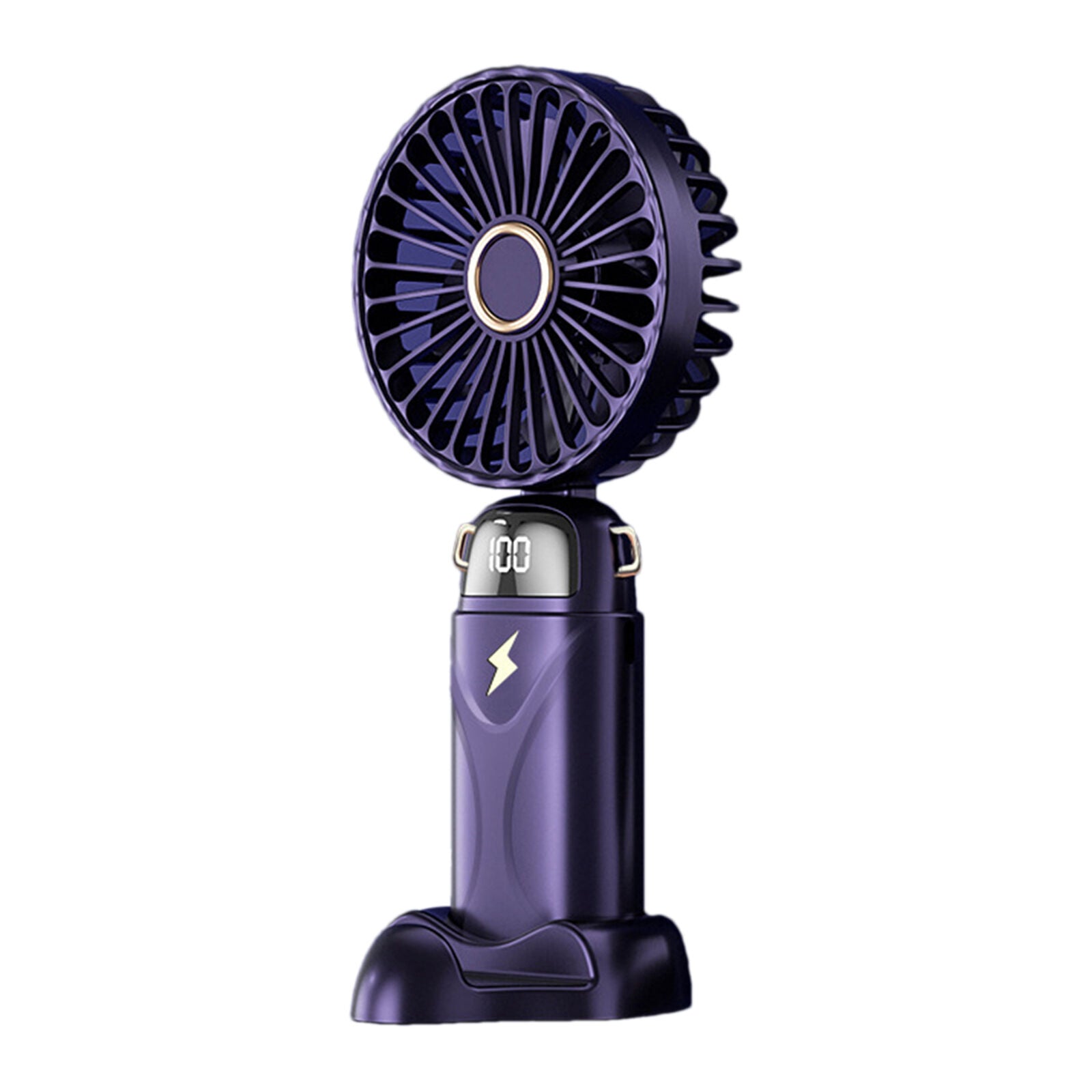 new Portable Rechargeable Handheld Fan with Digital Display - Small Quiet Travel Fan koeek - KOEEK