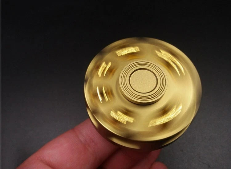 Brass Revolver Bullets Finger Spinner Spinning Top Fidget Pocket EDC Toys Gifts 07FC0E-D4 - KOEEK