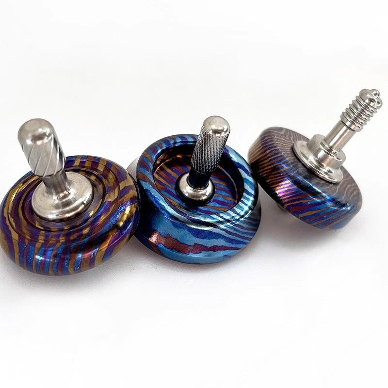 Titanium Superconducting Hand Twisting Spinning Top Gyro Gyroscope Spinner Toys 07FC0E-D4 - KOEEK